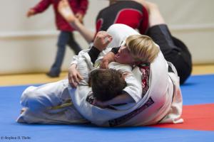 Zwei Judoka im Bodenrandori